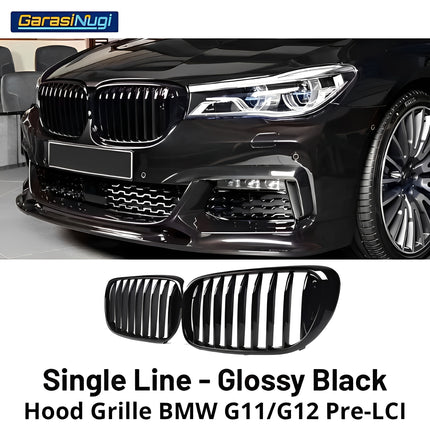 Grill Kidney BMW G11 G12 Pre-LCI Grille Hidung Kap Double Glossy M Color 740