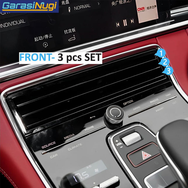 AC Vent Grille Porsche Panamera 971 Kisi Grill Middle Front Rear Tengah Depan Belakang