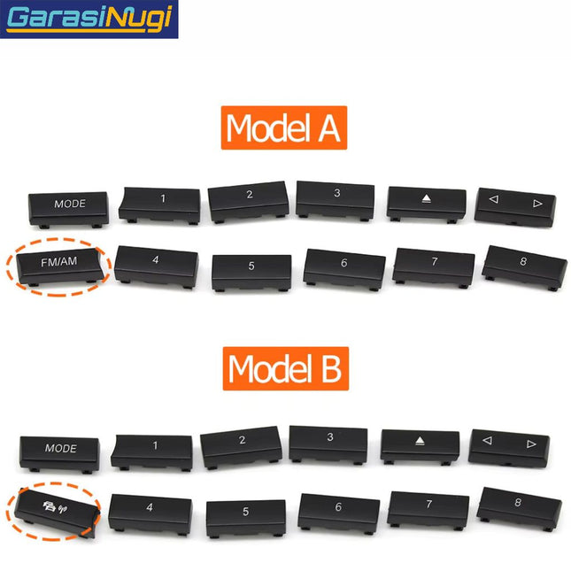 CD Control Buttons BMW F10 F18 F07 Tombol Set Pengganti 520 535 720