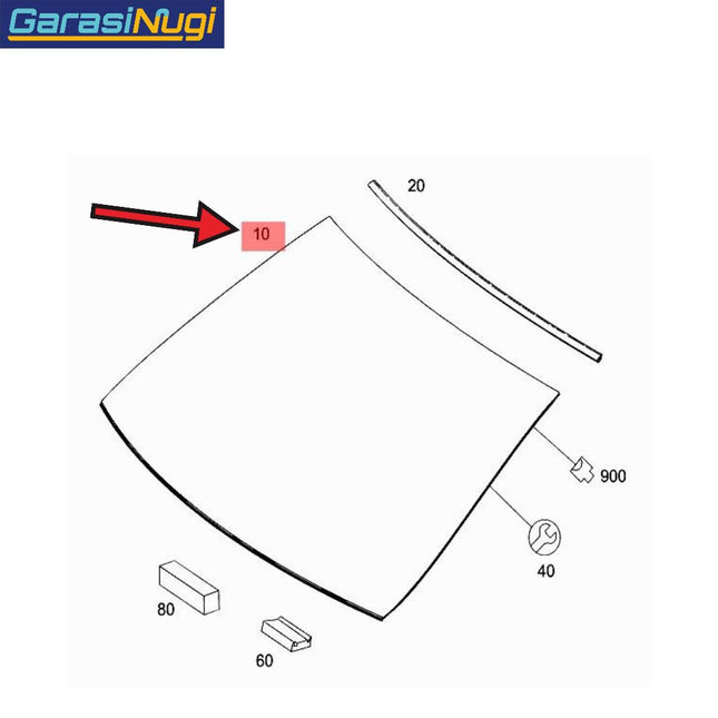 Windshield For Mercy W204 Pre-FL Front Kaca Depan C200 C250 C300 AMG