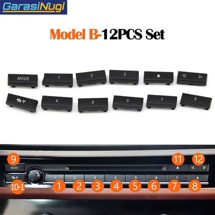 CD Control Buttons BMW F10 F18 F07 Tombol Set Pengganti 520 535 720
