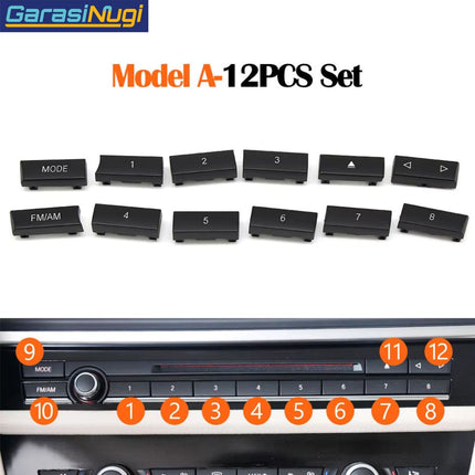 CD Control Buttons BMW F10 F18 F07 Tombol Set Pengganti 520 535 720
