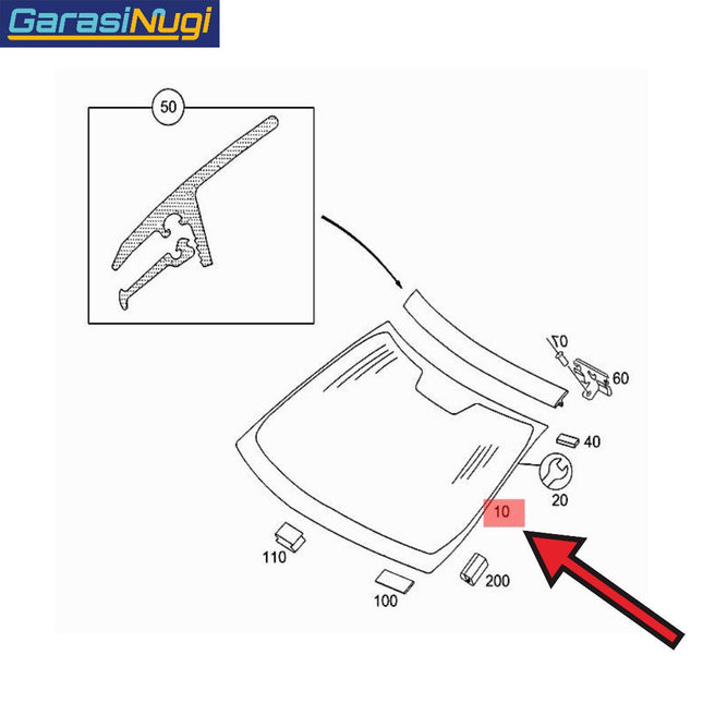 Windshield For Mercedes W211 Front Kaca Depan E240 E280 E350 AMG