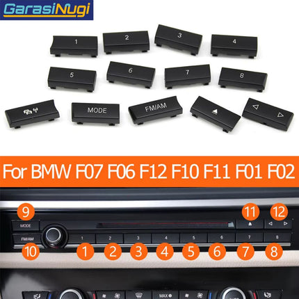 CD Control Buttons BMW F10 F18 F07 Tombol Set Pengganti 520 535 720