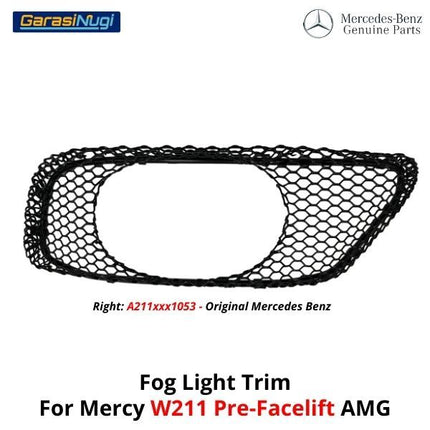 Fog Light Trim Mercy W211 Pre-Facelift AMG Cover Bracket Lampu Kabut E240 E280