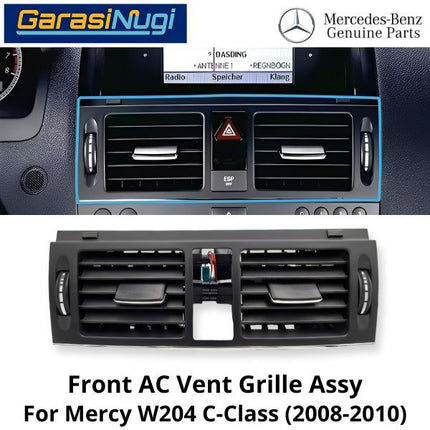 AC Vent Grille Mercy W204 PFL Front Middle Cover Kisi Grill Pendingin Depan Tengah Assy C200