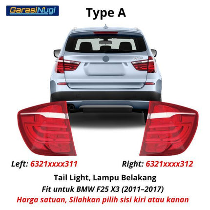 BMW F25 Lampu Rem Belakang Sein Brake Tail Light Blinker X3 2011–2017