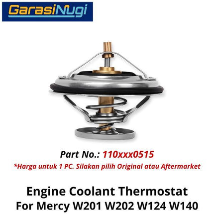 Engine Coolant Mercy W201 W202 W124 W140 Thermostat Termistor Pengatur Suhu C200 E230