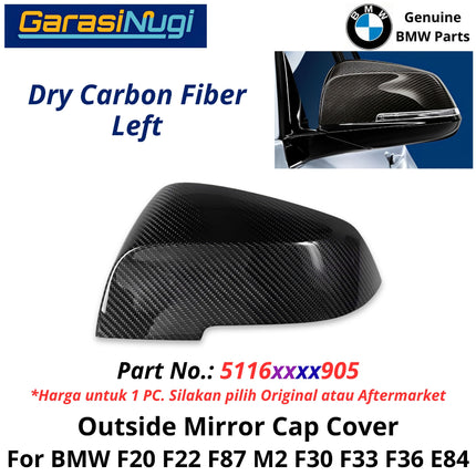 Outside Mirror BMW F20 F30 F32 E84 Cover Cap Penutup Kaca Spion Carbon Fiber Bingkai Luar 120 320 420 X1