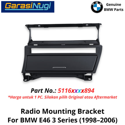 Instrumen Panel For BMW E46 Carrier Switch Center Console Dudukan Radio Asbak Konsol Tengah Depan 320 325