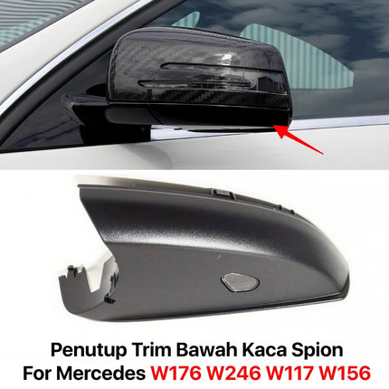 Mercedes W176 W246 W117 Penutup Trim Bawah Kaca Spion Mirror Covering Panel A180 B180