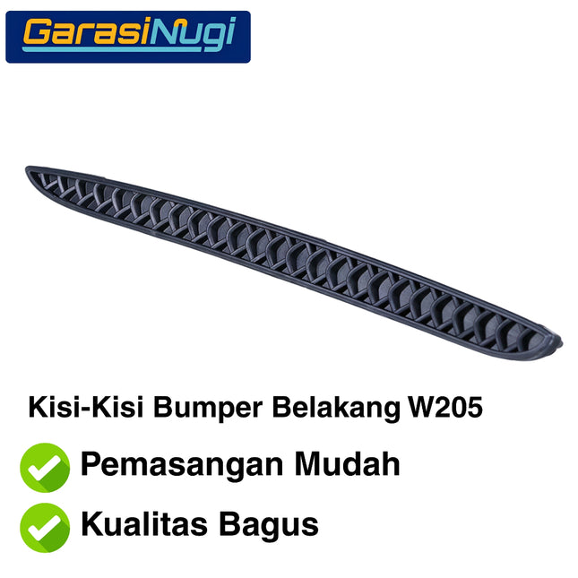Mercedes W205 C205 Pre-FL Rear Bumper Kisi Kisi Penutup Grille Bemper Belakang C300 AMG