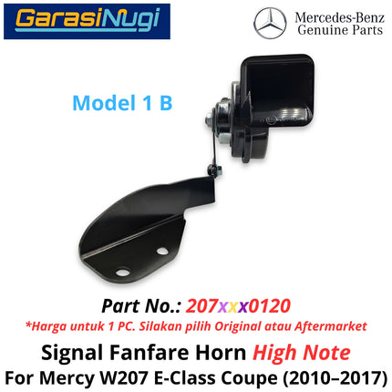 Electric Horn Signal Mercy W207 Fanfare High and Low Note Terompet Klakson Mercedes E250 E350