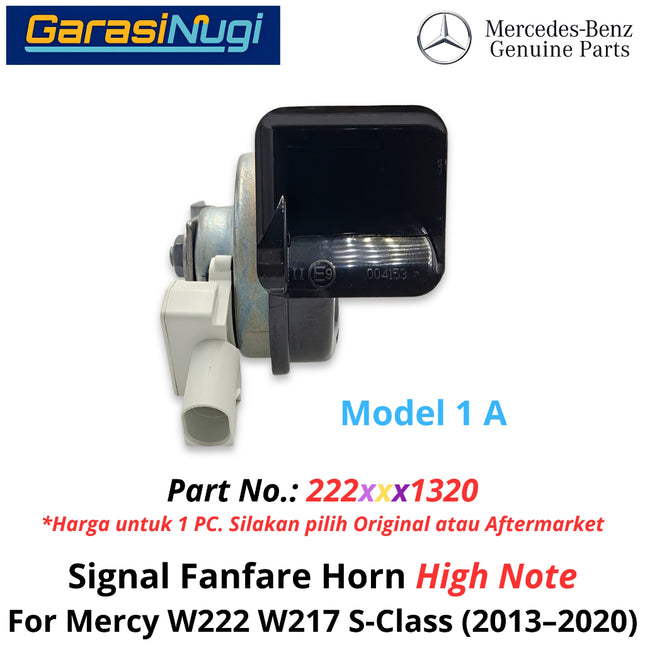 Electric Horn Signal Mercy W222 W217 Fanfare High and Low Note Terompet Klakson Mercedes S450 2013-2023