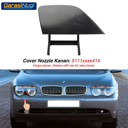 Cover Nozzle For BMW E65 E66 E67 Washer Tutup Lampu Bumper 750