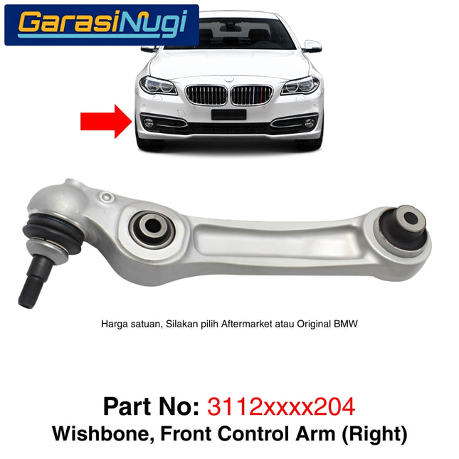 BMW F10 F06 F12 Lower Wishbone Lengan Kontrol Bawah Roda Depan Front Axle Arm 523