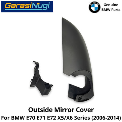 Outside Mirror BMW E70 E71 Cover Cap Penutup Kaca Spion Bingkai Luar X5 X6 2007-2014