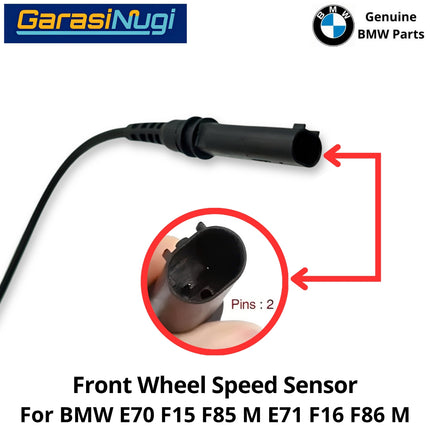 Front Wheel For BMW E70 F15 E71 F86 Speed Sensor Kecepatan Roda Depan X5 X6 2007-2018
