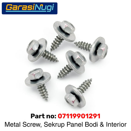 Metal Screw BMW 07119901291 Sekrup Panel Bodi Samping Dan Interior