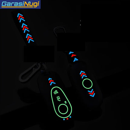 Key Case For Mercedes W167 Sarung Kunci ABS Fluorescent Long Keychain