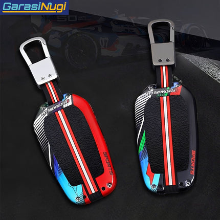 Key Case For Toyota Alphard Vellfire RAV4 Voxy Sienna Sarung Kunci Metal 3 Tombol Short Keychain