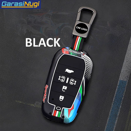 Key Case For Toyota Alphard Vellfire RAV4 Voxy Sienna Sarung Kunci Metal 5 Tombol Short Keychain