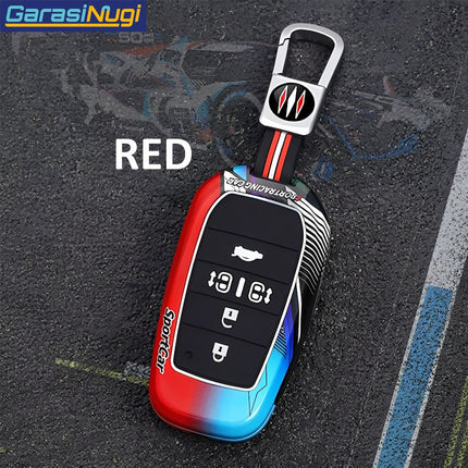 Key Case For Toyota Alphard Vellfire RAV4 Voxy Sienna Sarung Kunci Metal 5 Tombol Short Keychain