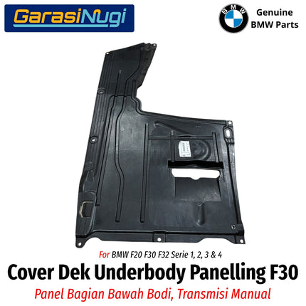 Cover Dek Bawah BMW F30 F20 F32 Underbody Panelling Transmisi Manual Original Part 320 328 2012–2018
