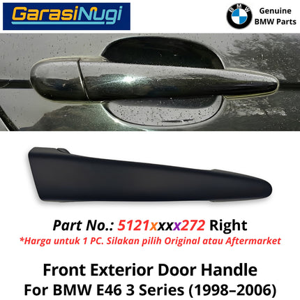 Exterior Door For BMW E46 Front Handle Eksterior Gagang Pintu Depan 330 1997-2006