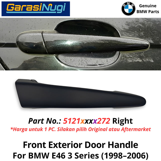 Exterior Door For BMW E46 Front Handle Eksterior Gagang Pintu Depan 330 1997-2006