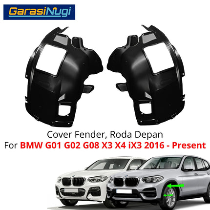 Cover Front Fender BMW G01 G02 G08 Penutup Spakbor Roda Depan Wheel Arch Penutup Lumpur X3 X4
