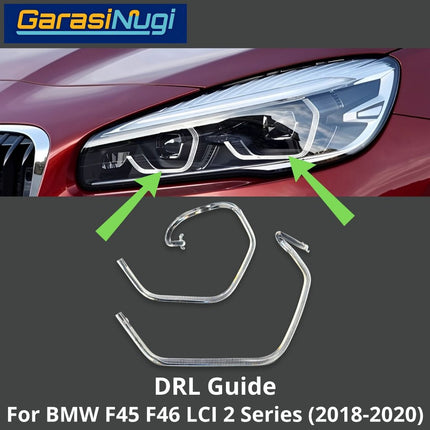 DRL Guide For BMW F45 F46 LCI Tube Angel Eyes LED Lampu Senja 220 230 2018-2020