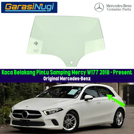 Kaca Jendela Pintu Samping Mercedes W177 Side Window Pane Glass Door Mercy A180 A200