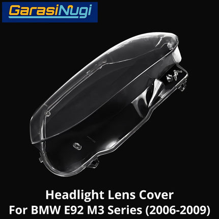 Mika Headlight For BMW E92 E93 Pre-LCI Lens Kaca Cover Lampu Depan M3 (2006-2009)