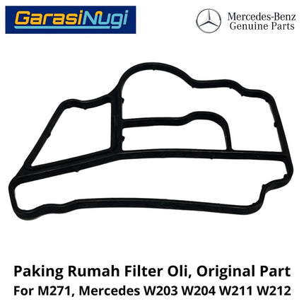 Paking Rumah Filter Oli Mercedes W203 W204 W211 W212 Seal Oil Gasket Original Mesin M271 C180 C200