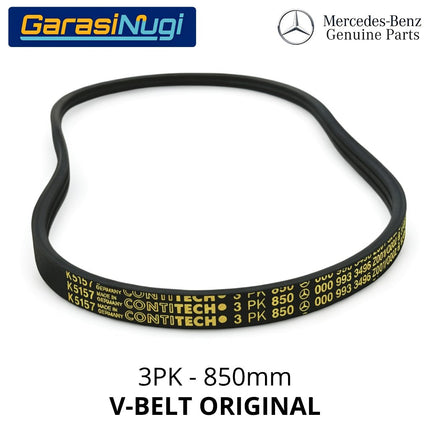Fan Belt Smart Fortwo W450 V-Belt Tali Pulley Pengencang 0009933496 M160 Original Part 3PK850