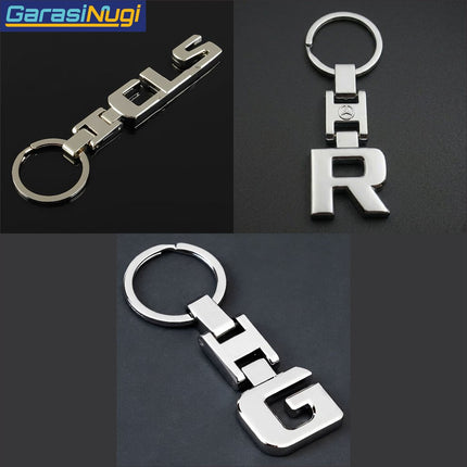 Metal Keychain For Mercedes Gantungan Kunci A B C E G R S AMG CLA CLS GLA GLE GLK ML SLK