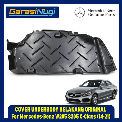 Mercedes W205 Cover Plastik Kolong Belakang Kanan Rear Underbody Cover Original C200 C300
