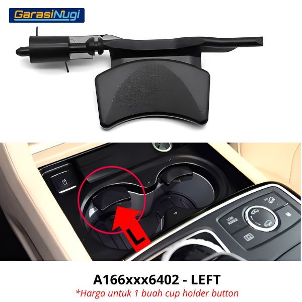 Mercedes W166 W292 Water Cup Holder Button Pengunci GL GLE