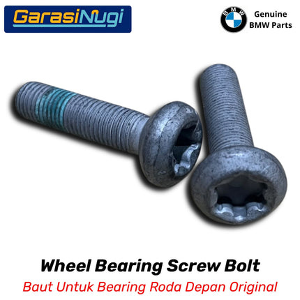 Wheel Bearing Screw Bolt BMW F10 F07 F25 Baut Hub Roda Depan Original 31206855906