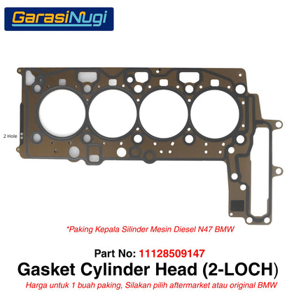 Gasket Cylinder Head BMW N47 F10 F30 E84 Paking Deksel Lubang 1 Original Mesin Diesel 11128509146 330 520