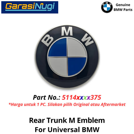 Emblem Roundel For Universal BMW Badge Hood Trunk Logo Bagasi dan Kap mesin 51148132375