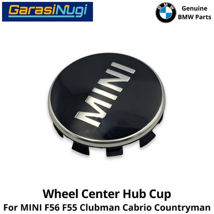 Wheel Center Cap MINI Cooper F56 F55 Clubman Chrome Ring Tutup Hub Tengah Roda Ban