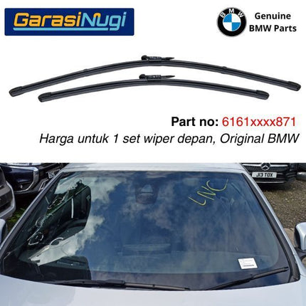 Wiper Frameless BMW F32 F33 F36 Kaca Depan Original Part Setir Kanan RHD Sepasang 420 428