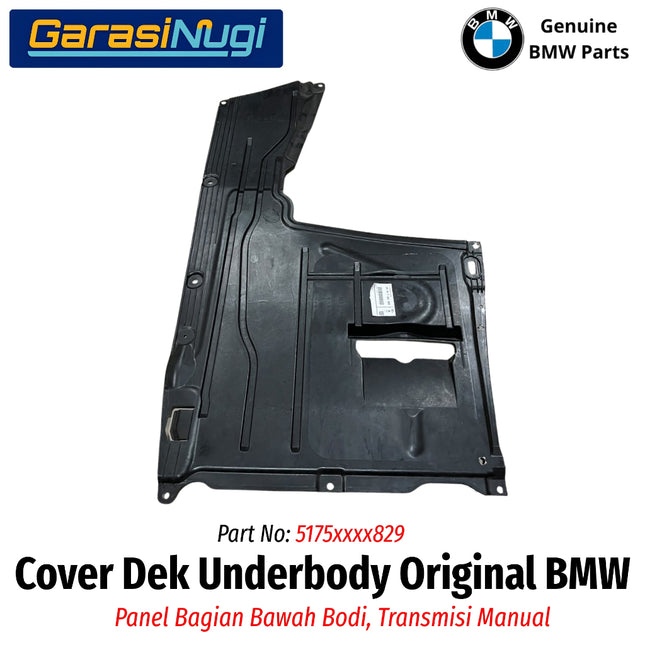 Cover Dek Bawah BMW F30 F20 F32 Underbody Panelling Transmisi Manual Original Part 320 328 2012–2018