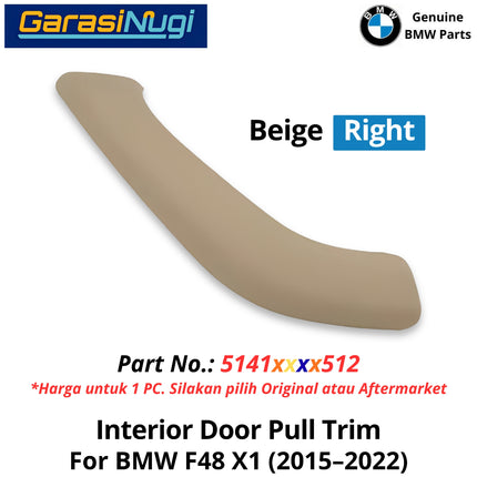 Interior Door For BMW F48 Pull Trim Cover Penutup Tarikan Pintu Dalam Depan Belakang X1 2014-2022