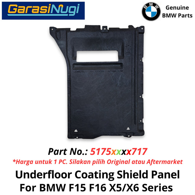 Underlfloor Coating For BMW F15 F16 Front Center Shield Panel Pelindung Bawah Lantai X5 X6 2014-2018
