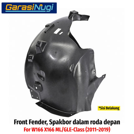Front Fender Mercedes W166 X166 Pelindung Percikan Air Tutup Spakbor Roda Depan Mercy ML GLE