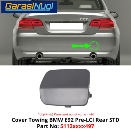 Cover Lubang Towing For BMW E92 Coupe Bumper Tow Derek 335 M3