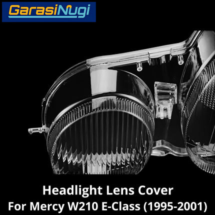 Mika Headlight Mercy W210 Lens Kaca Cover Lampu Depan Mercedes E230 E320 1995-2001